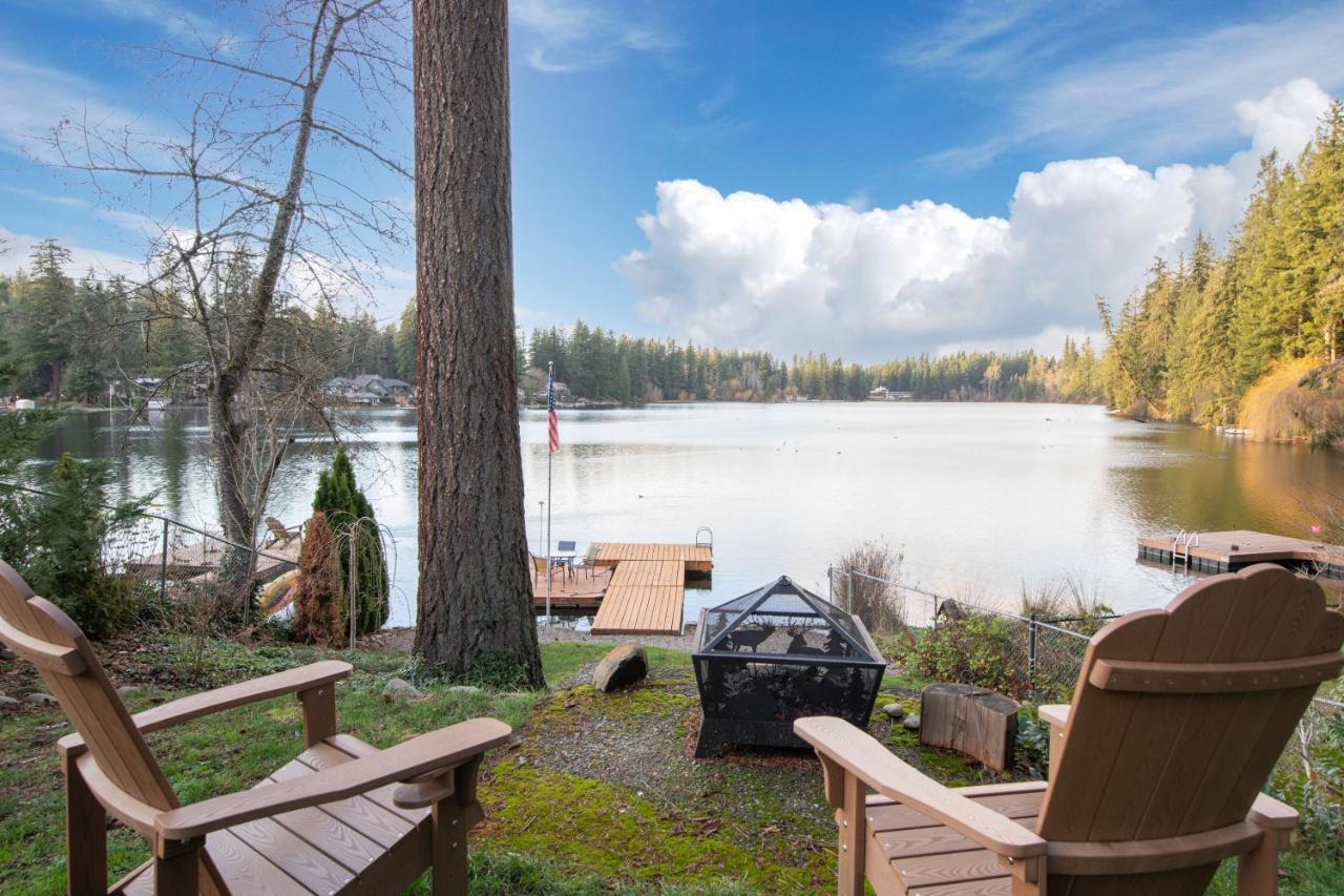Maple Valley Koi Story Cabin On The Lake - Waterfront, Near Bike Trail מראה חיצוני תמונה